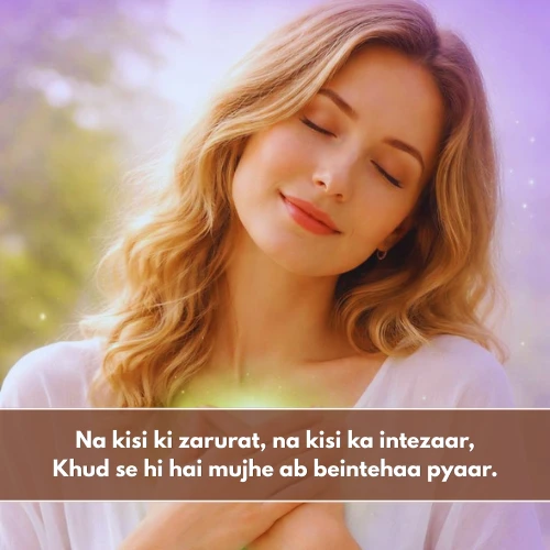 Beautiful Self Love Shayari in English