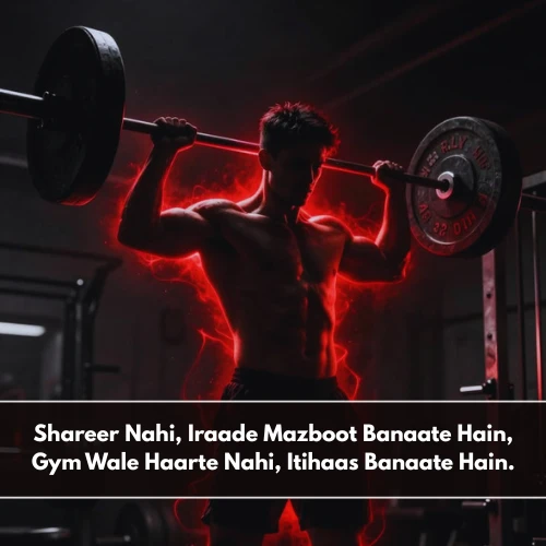Gym Shayari in English Hindi