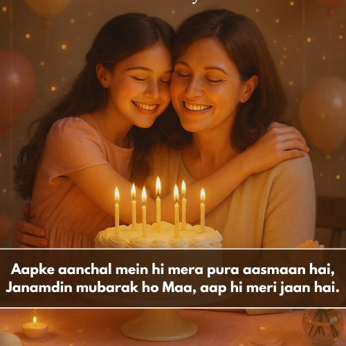 Happy Birthday Maa Shayari in English Happy Birthday Maa Shayari in English