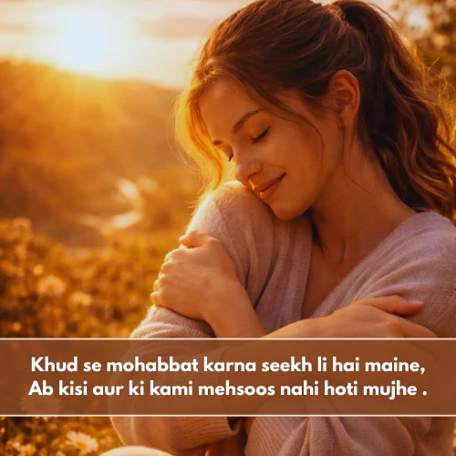 Self Love Shayari in English 2 Line