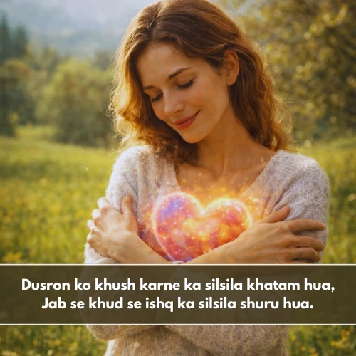Self Love Shayari in English 2 Line in Hindi