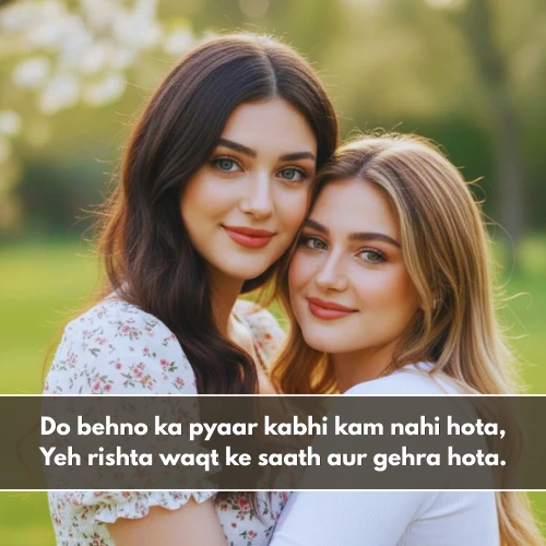 Two Sister Shayari in English Two Sister Shayari in English