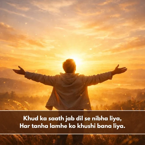 Alone Happy Shayari in English Alone Happy Shayari in English