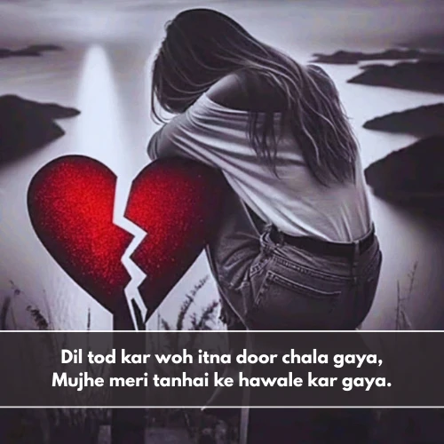 Broken Heart Alone Sad Shayari in English Broken Heart Alone Sad Shayari in English
