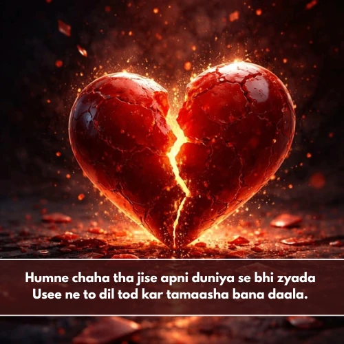 Broken Heart Shayari in English Broken Heart Shayari in English