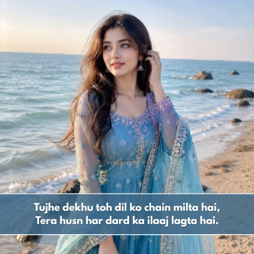Husn Ki Tareef Shayari in English Husn Ki Tareef Shayari in English