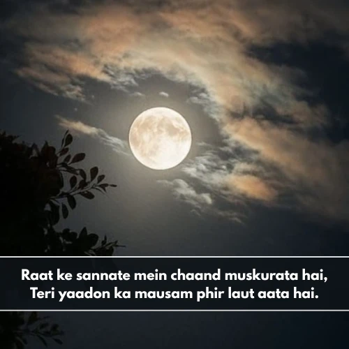 Moon Shayari in English Short Moon Shayari in English Short
