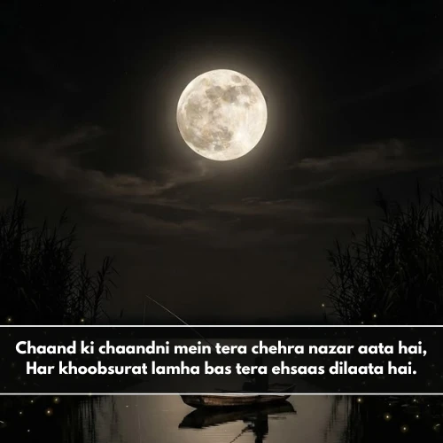Moon Shayari in English Text Moon Shayari in English Text