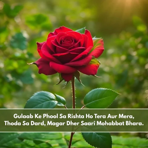Rose Flower Shayari in English Rose Flower Shayari in English