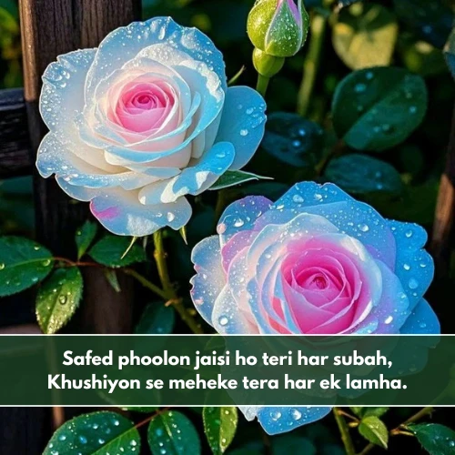 White Flower Shayari in English White Flower Shayari in English