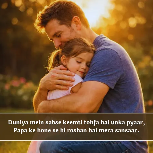 Hindi Father Shayari in English Hindi Father Shayari in English